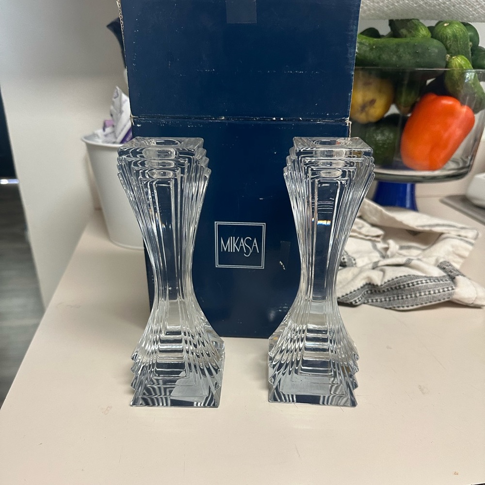 Mikasa candle holders